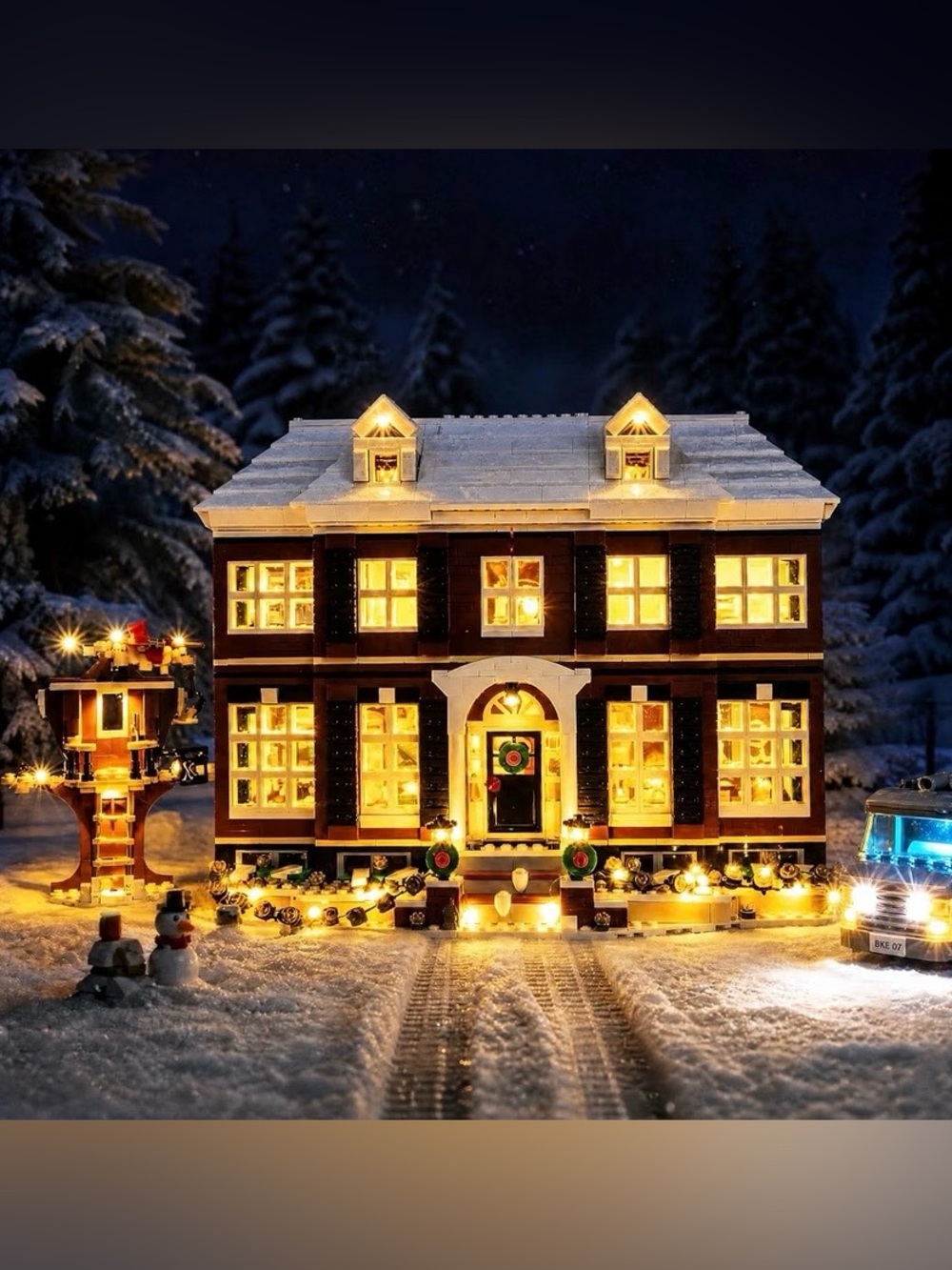 Light Kit for LEGO 21330 Home Alone House Set, Lights Only！！！